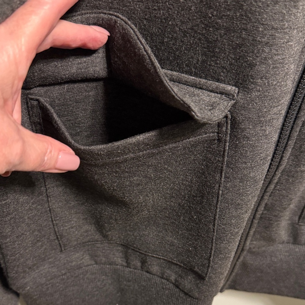 90 Degree By Reflex Charcoal Full Zip Jacket - Picture 4 of 6